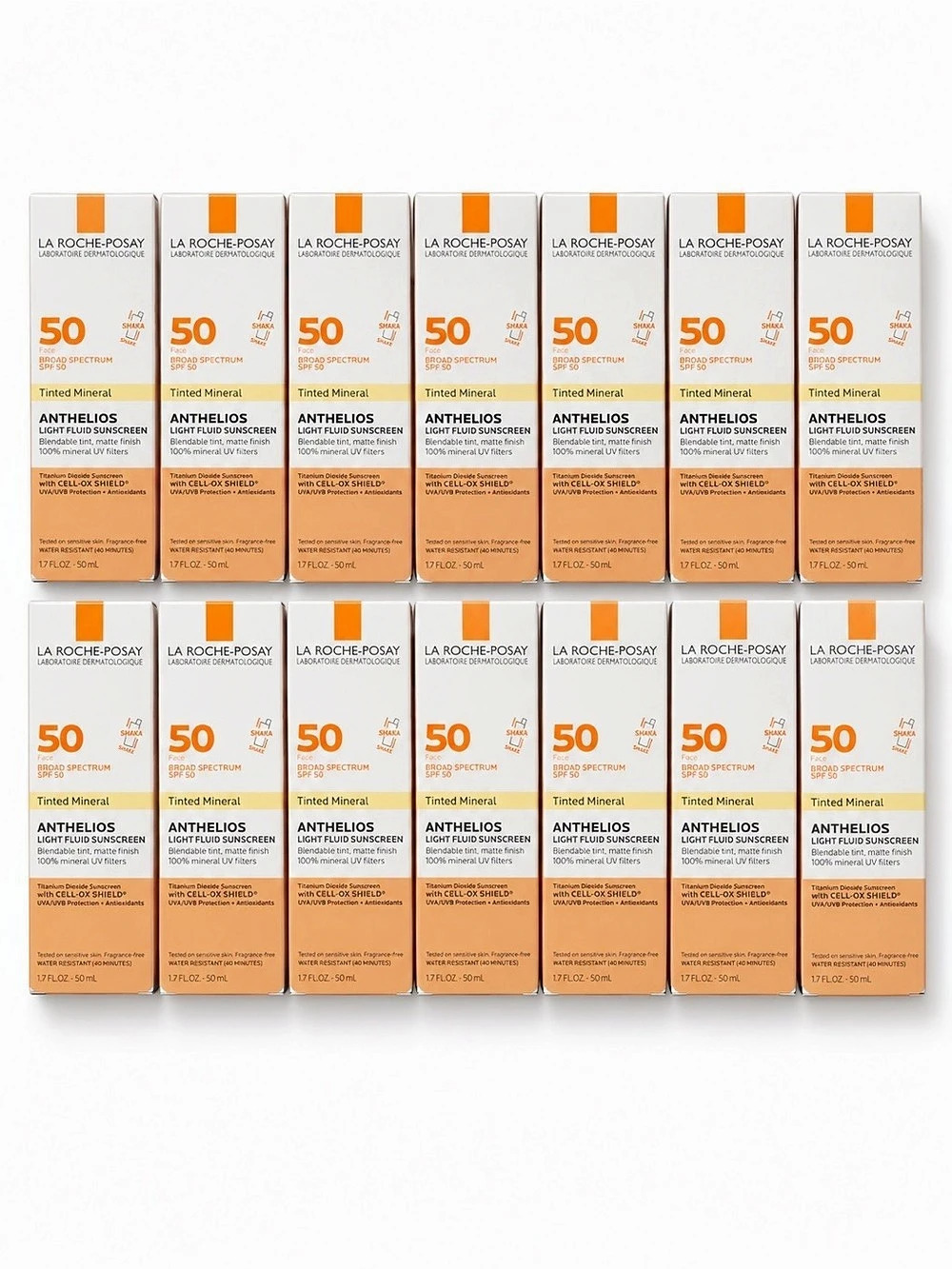 La Roche-Posay Anthelios Tinted Mineral SPF 50 Sunscreen 1.7 oz Lot of 14